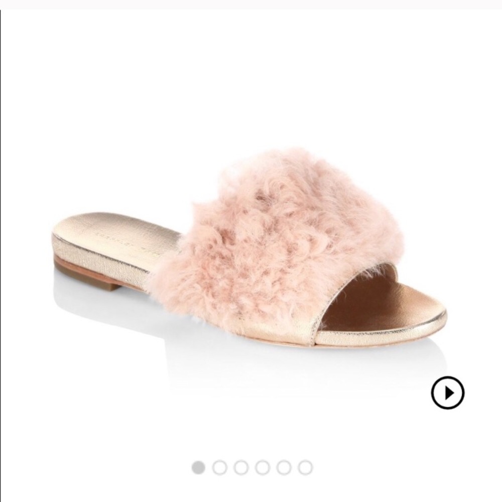 Loeffler Randall Domino Shearling Slides